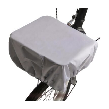 Waterproof Bicycle Basket Cover in Black and Grey - Foldable Design for Protection in All Weather