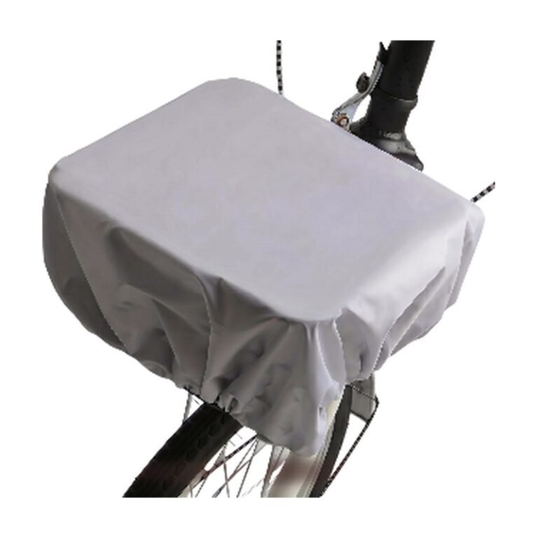 Waterproof Bicycle Basket Cover in Black and Grey - Foldable Design for Protection in All Weather
