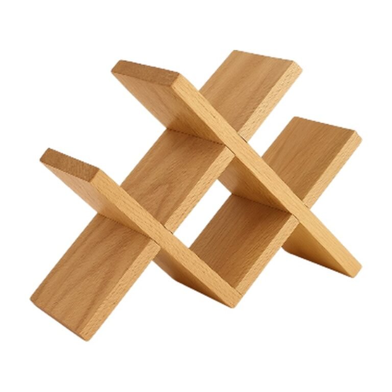 Wooden Wine Holder - Dark Brown, Light Brown and Black for Horizontal Storage and Decorative Presentation