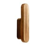 Wall Hook in Wood with Brown Finish and Space-Saving Design for Hallway, Corridor and Home
