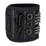 Magnetic Tool Wristband with Adjustable Fit and Easy Access to Screws, Nails and Bits