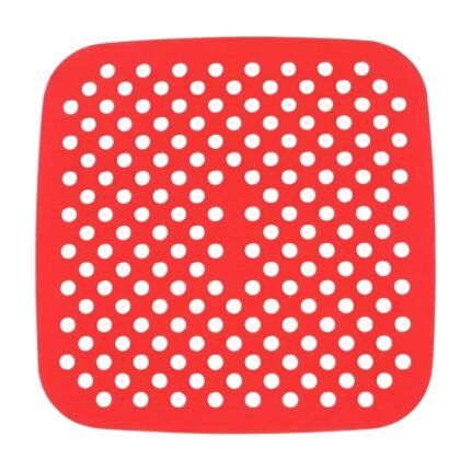 Silicone Insert for Square Air Fryer with Perforations for Even Air Distribution and Non-Stick Surface