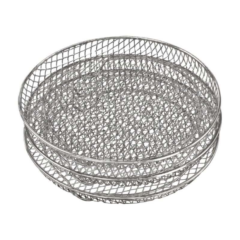 Air Fryer Accessory Rack Three-Layer Round for Multiple Portions and Better Space Utilisation in the Basket