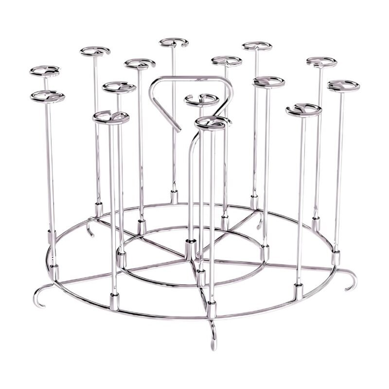Skewer Stand for Air Fryer with Stable Placement and Space for Multiple Skewers