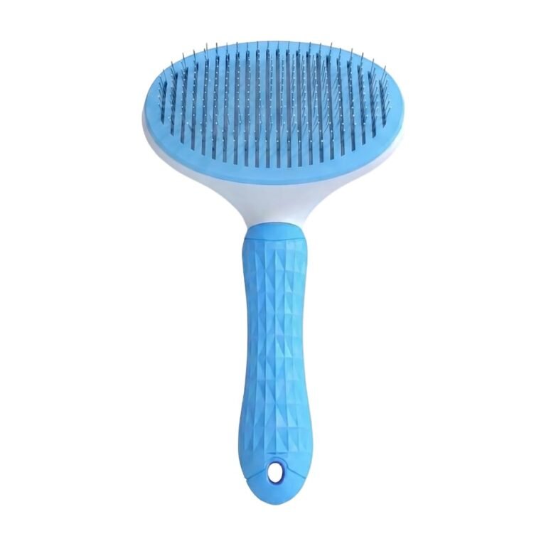Brush for Dogs and Cats with Ergonomic Handle for Loose Hair and Daily Coat Care