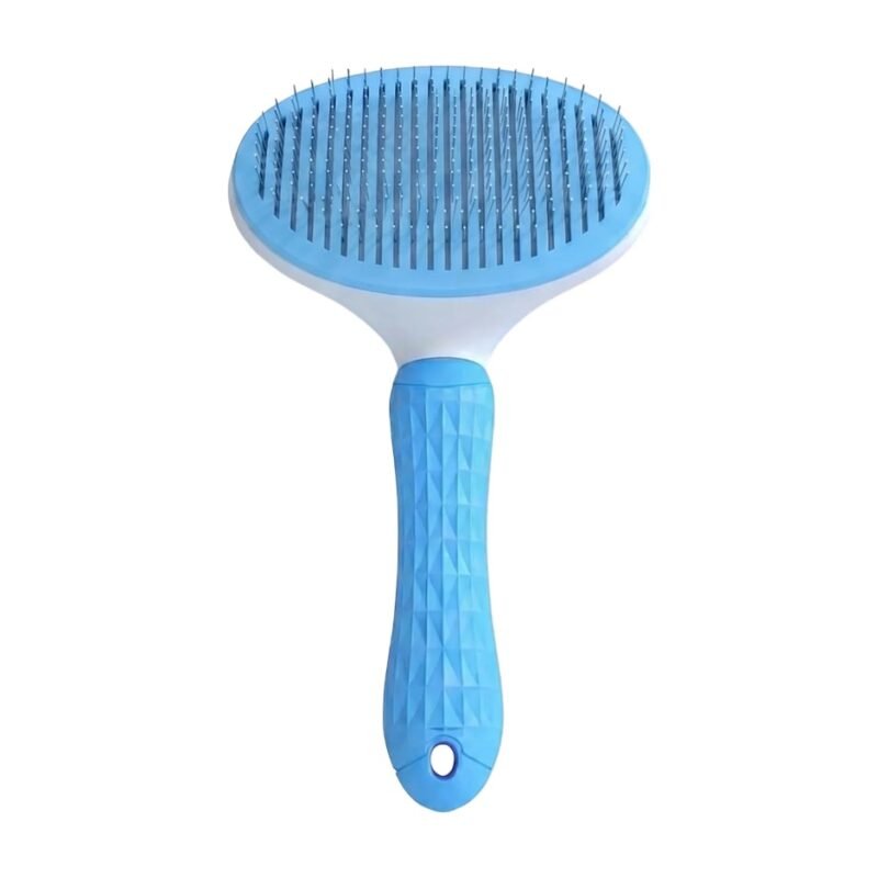 Brush for Dogs and Cats with Ergonomic Handle for Loose Hair and Daily Coat Care