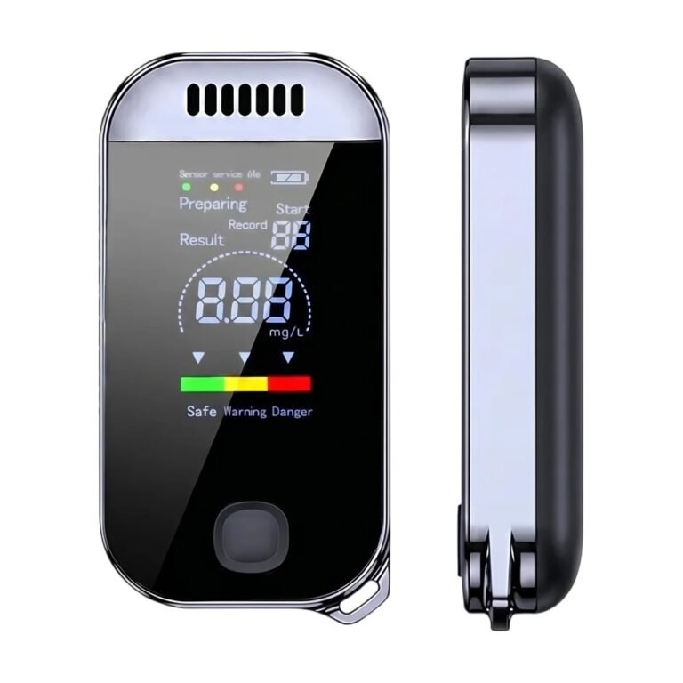 Digital Breathalyser with Quick Measurement and Clear Display of Alcohol Level on Digital Screen