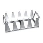 Grill Holder for Pork and Spareribs - Upright Cooking with Separate Compartments for Grill and Oven