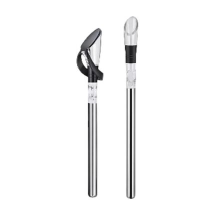 Wine Cooler for Wine Bottle with Pouring Spout and Cooling Stick