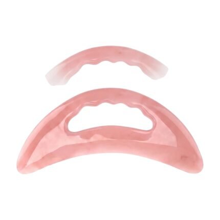 Gua Sha for Facial Massage with Curved Shape and Grip Opening for Face, Neck and Relaxing Skincare
