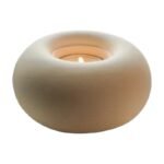 Doughnut Shaped Candle Holder in Ceramic for Tealights