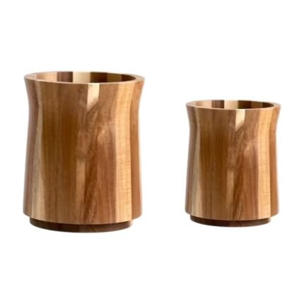 Kitchen Utensil Holder in Acacia Wood with 360° Rotation