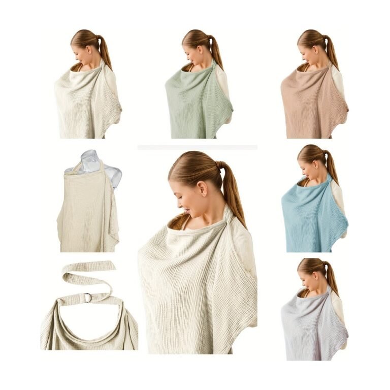 Nursing Cover with Breathable Knit and Multifunctional Design
