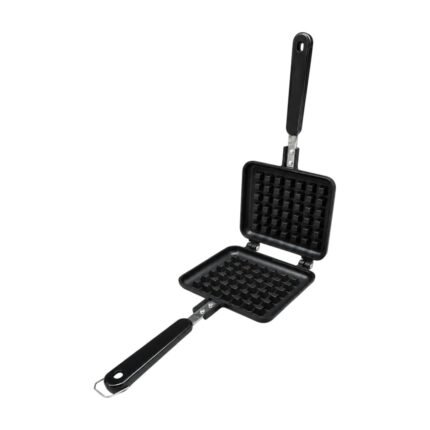 Manual Waffle Iron for Gas Stove with Square Baking Form