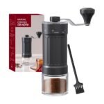 Manual Coffee Grinder with Ceramic Mill, 40 Settings and Brush