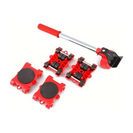 5-Piece Furniture Moving Set with Furniture Lifter and Swivel Rollers