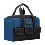 Robust Tool Bag with Wide Opening and Many Pockets