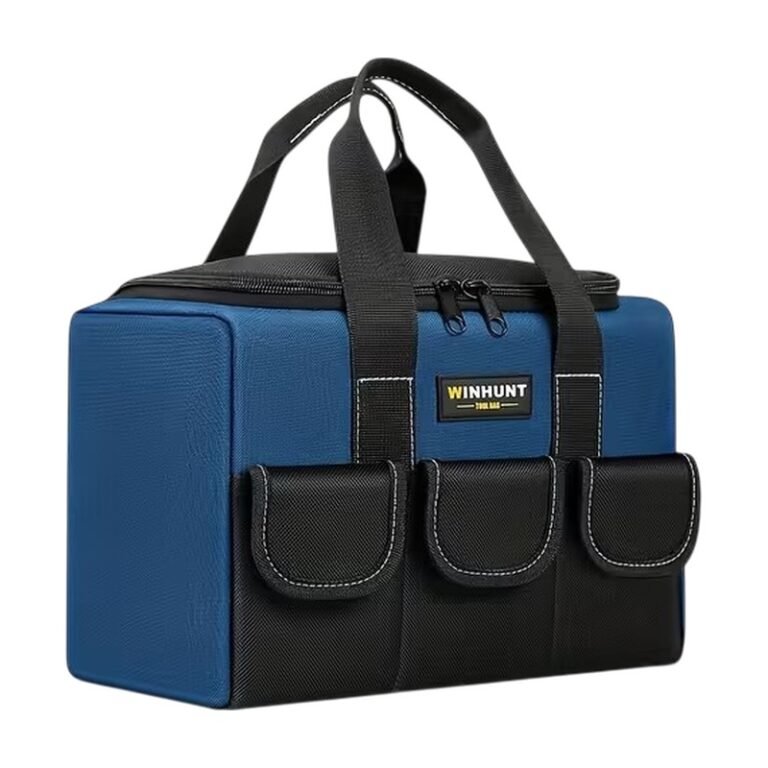 Robust Tool Bag with Wide Opening and Many Pockets