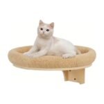 Wall-Mounted Cat Bed with Round Sleeping Area