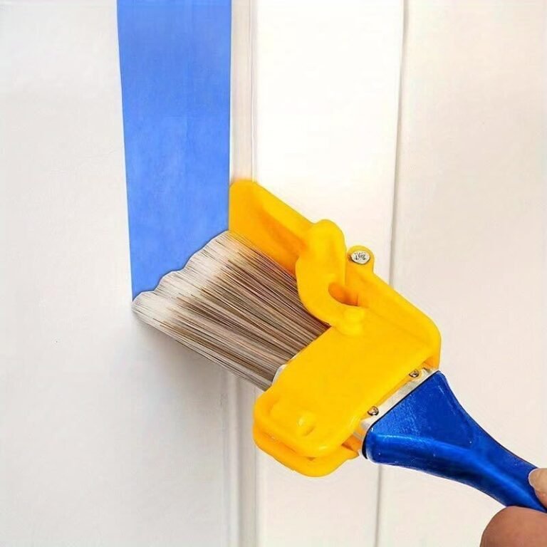 Blue Imitation Wool Paint Brush in use