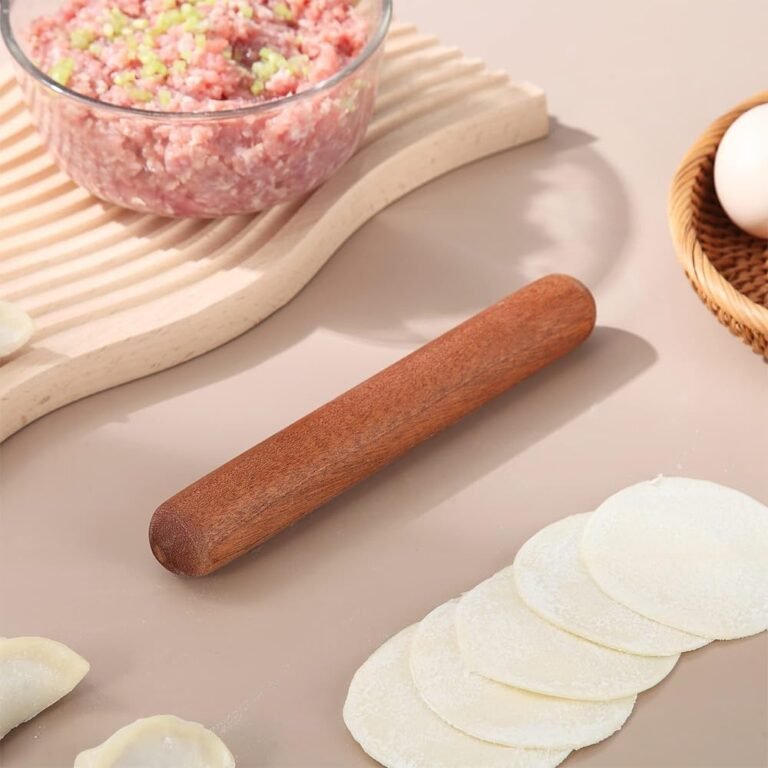 Dough Roller in Wood in use