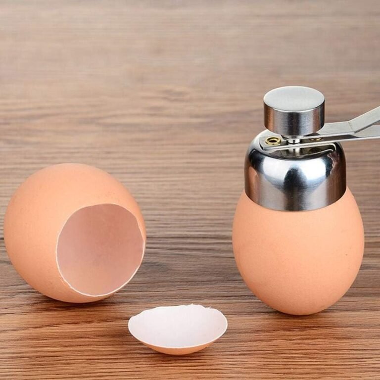 Egg Opener in use