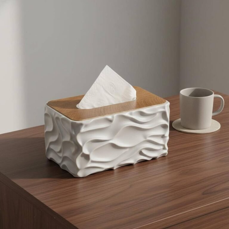 Large Tissue Box in use