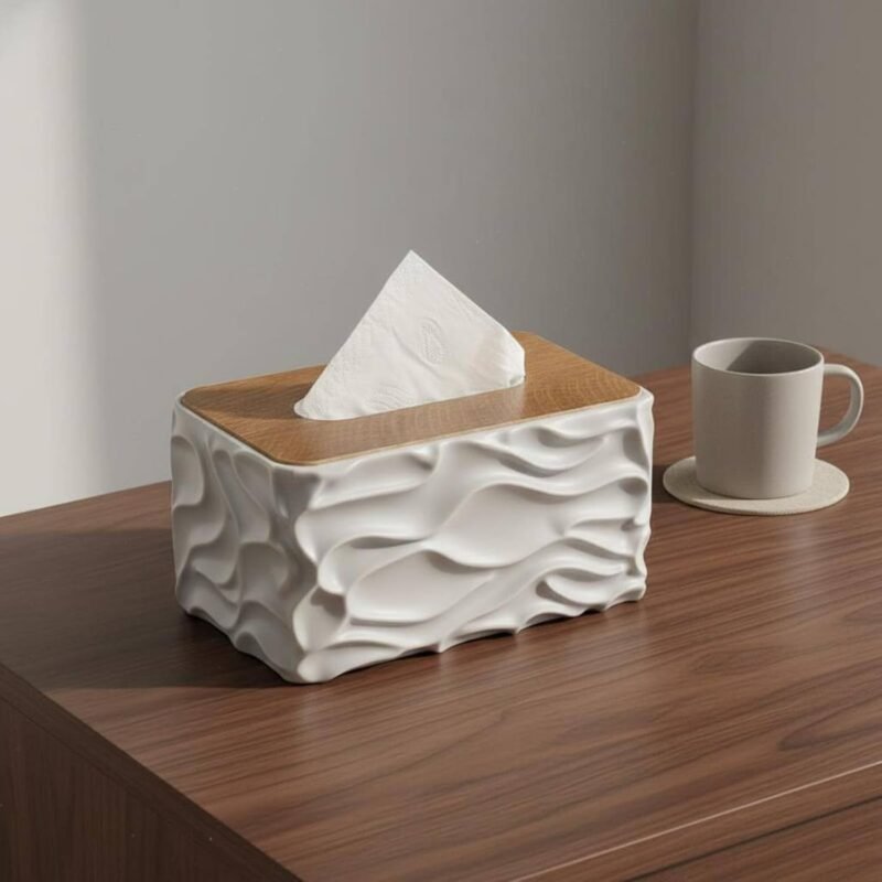 Large Tissue Box in use