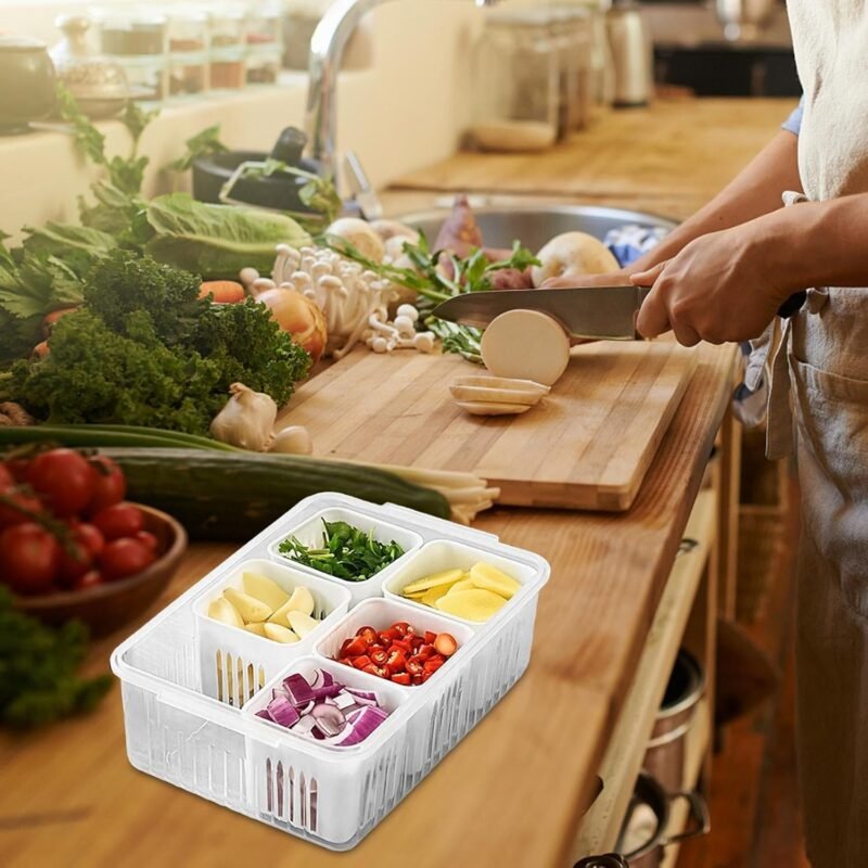Vegetable and Fruit Storage Box in use