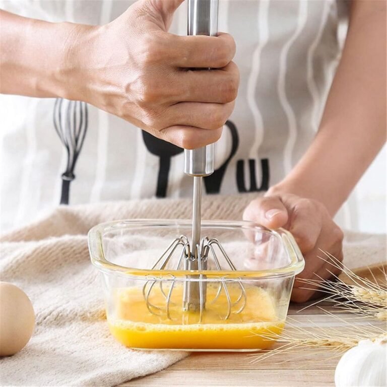 Stainless Steel Whisk in use