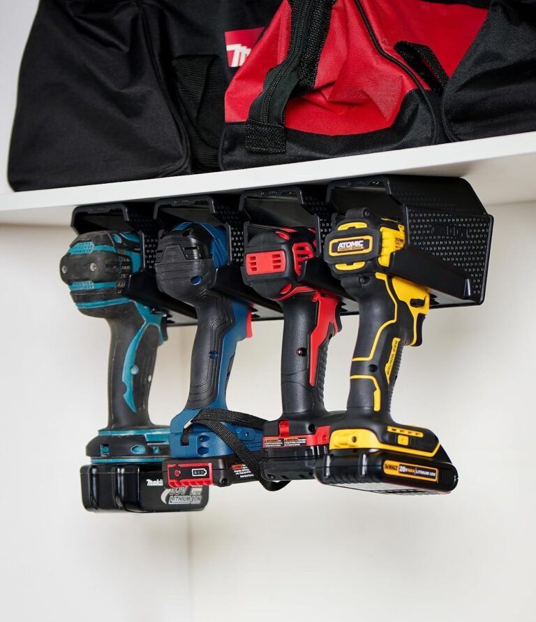 Wall-Mounted Tool Holders in use