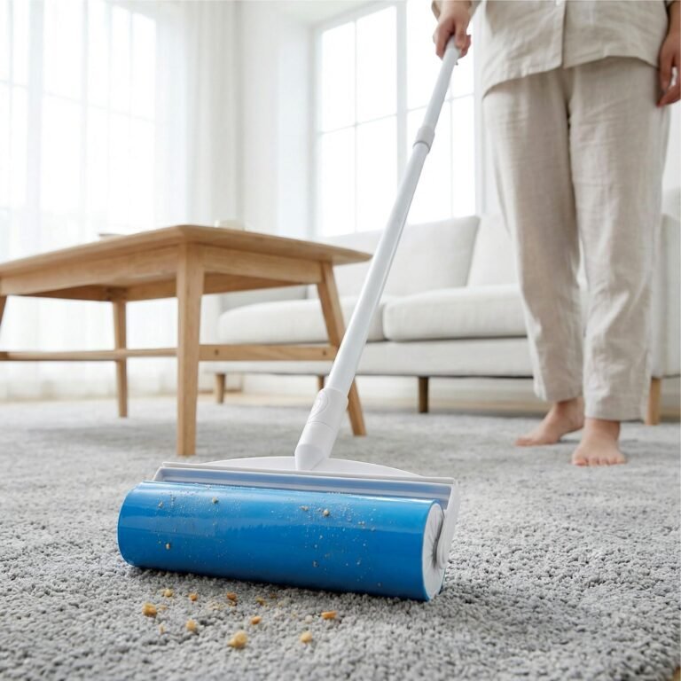 Reusable Lint Roller in use