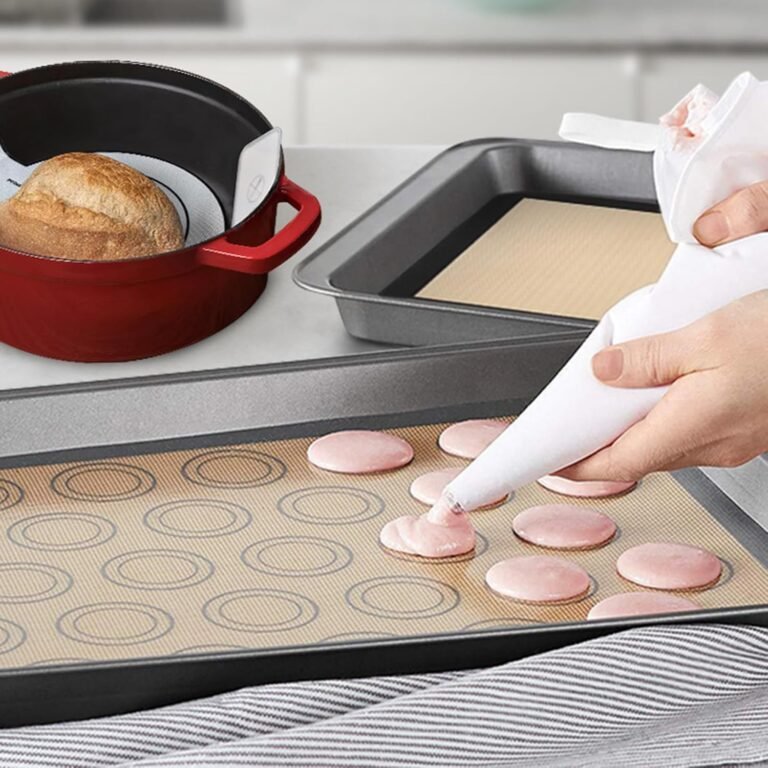 Silicone Baking Mat in use