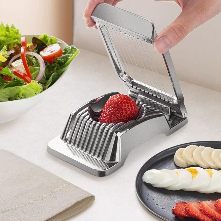 Egg Slicer in use
