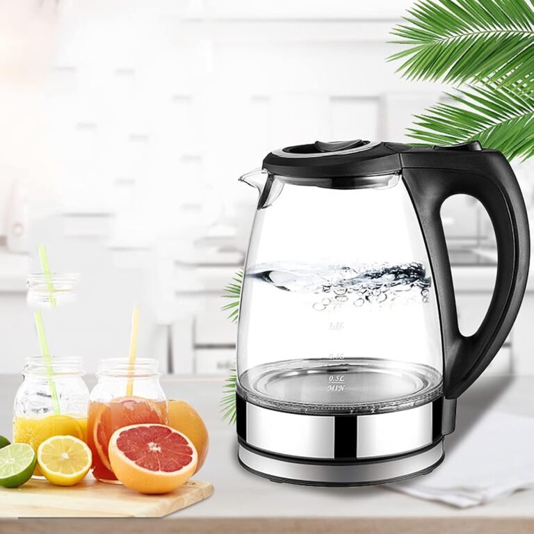 Glass Kettle 1.7 Litre in use