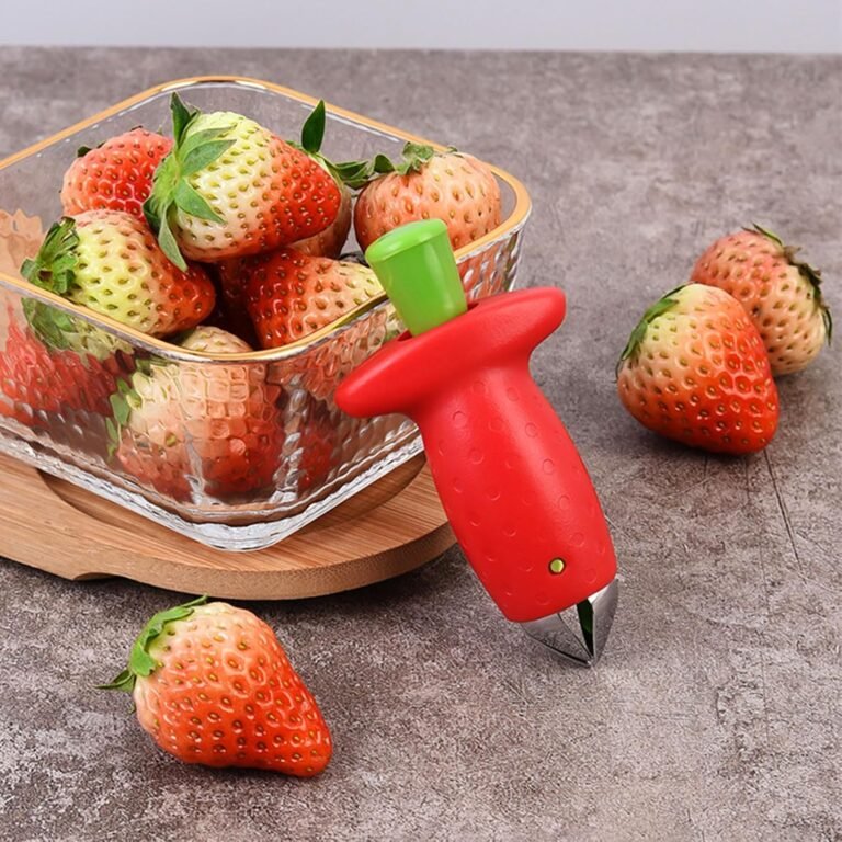 Berry Stem Remover in use