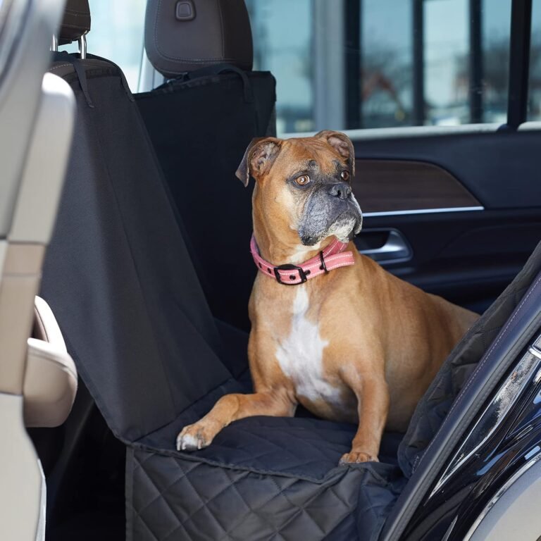 Non-Slip Dog Seat Cover in use