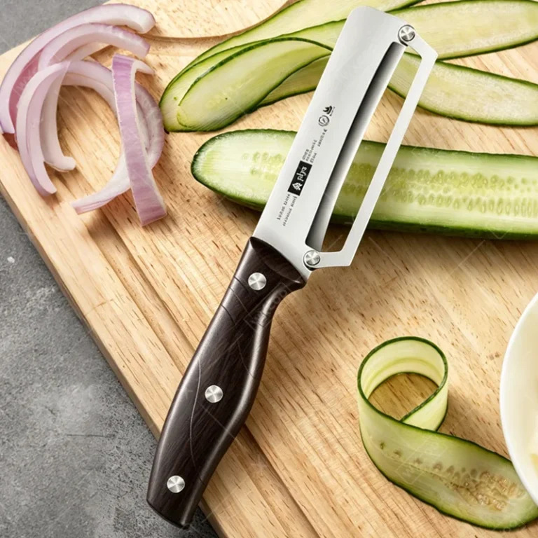 Peeling Knife in Stainless Steel in use at home