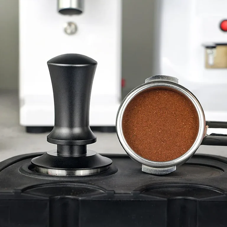 Coffee Tamper in use at home