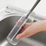 Silicone Bottle Cleaner in use at home