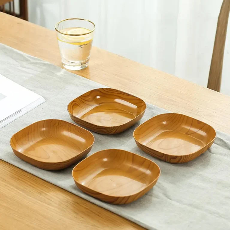 Serving Platter in Wood Look in use at home