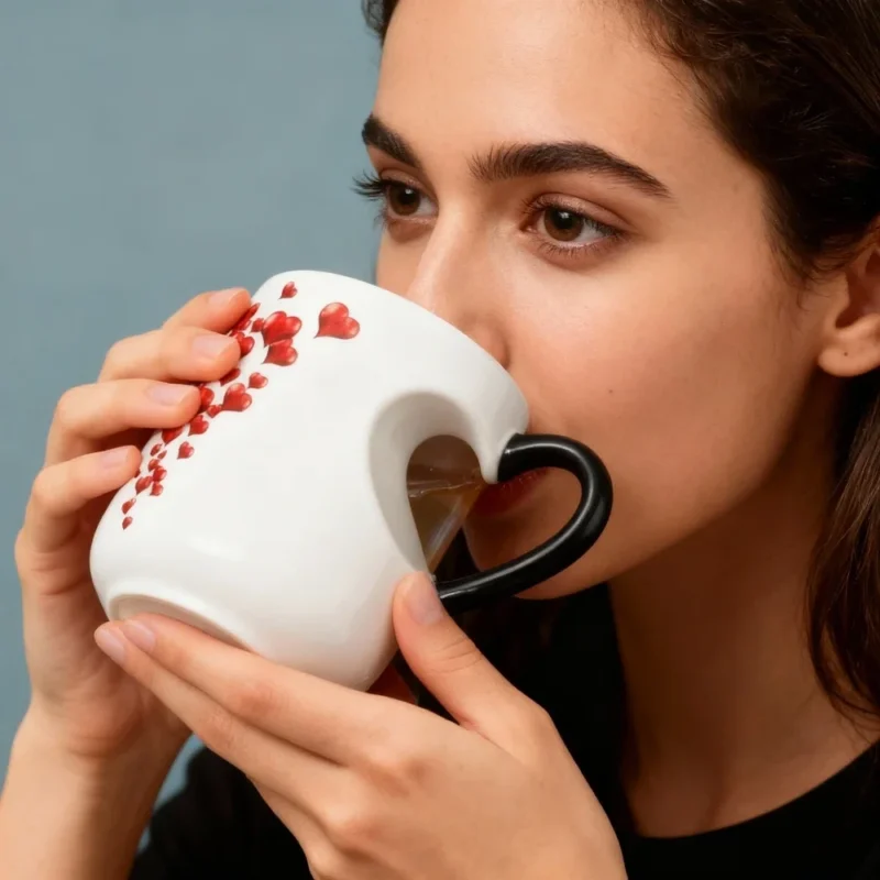 Ceramic Mug in use at home