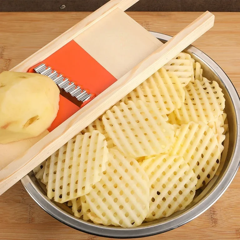 Potato and Vegetable Slicer in use at home