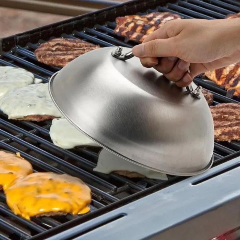 Cheese Lid in Stainless Steel in use at home