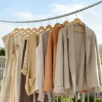 Clothes Line in Stainless Steel in use at home