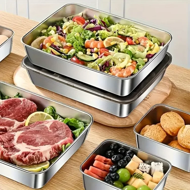 Stainless Steel Food Storage Containers in use at home