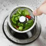Kitchen Sink Strainer in Stainless Steel in use at home