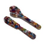 Acrylic spoon and spreader – Confetti