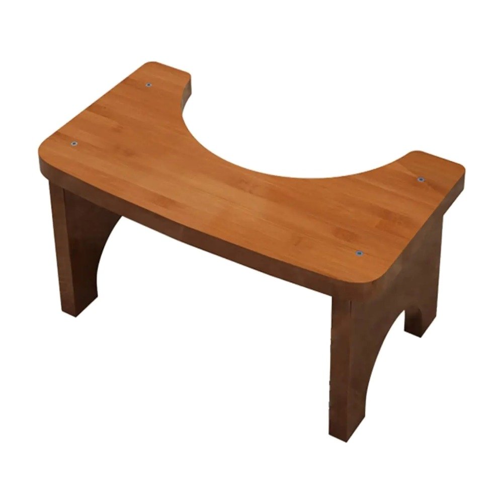 Bamboo toilet stool – brown Bamboo toilet stool – brown
