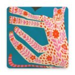 Boho Folk-Art Cushion Covers – 6 Colourful Designs – Leopard